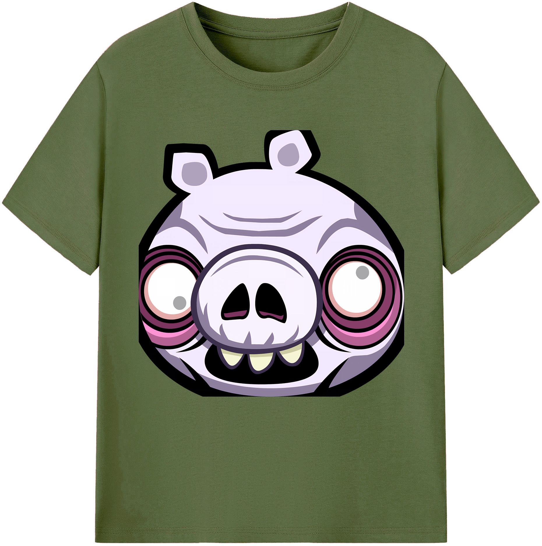 （画像用） Angry Birds アングリーバード 綿100％半袖Tシャツ（フロントプリント）
